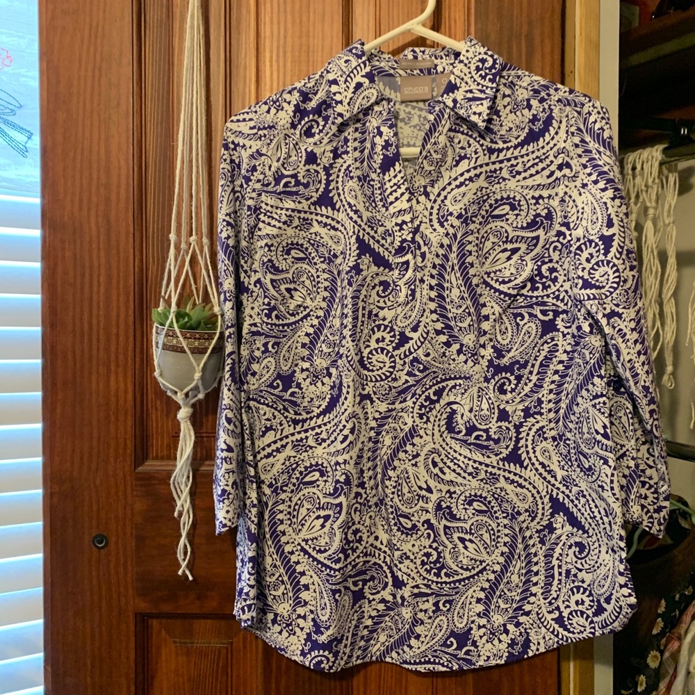 chicos long sleeve blouse
